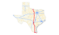 US 281 (TX) map.svg