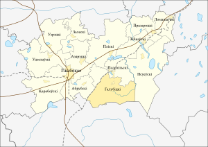 Голубичский сельсовет на карте