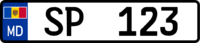 Plăcuța de înmatriculare a Serviciului de Protecţie şi Pază de Stat.png