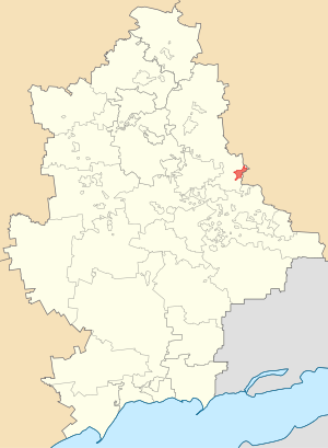 Дебальцевский городской совет на карте