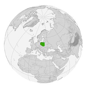 Польша на карте мира