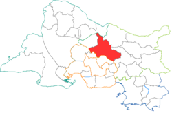 Кантон на карте департамента Буш-дю-Рон