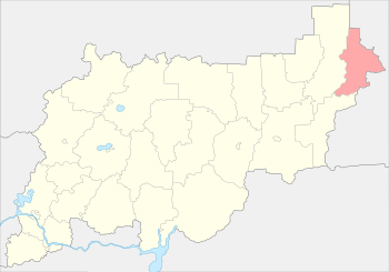 Октябрьский район на карте