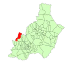 Расположение муниципалитета Финьяна на карте провинции