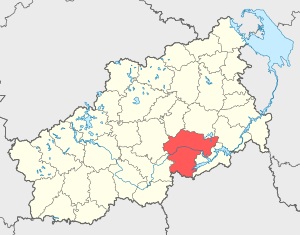 Калининский район на карте