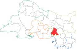 Кантон на карте департамента Буш-дю-Рон