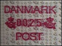 Denmark 1990 variable value stamp 00.25 Mi 1.jpg