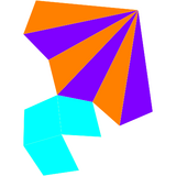 Dual triangular cupola net.png