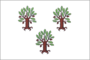 Flag of Dubovsky (Stavropol krai).png