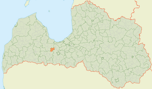 Яунберзская волость на карте