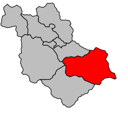 Кантон на карте департамента Верхние Альпы