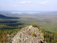 Вид на Черноисточинский пруд с г. Острая