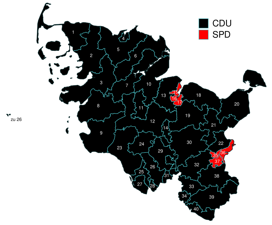 Schleswig-Holstein Landtagswahlkarte 2009.svg