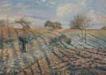 Camille Pissarro - Gelée blanche, ancienne route d´Ennery, Pontoise - 1873.jpg