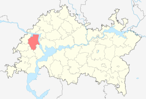 Верхнеуслонский район на карте