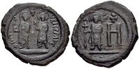 Maurice follis with Constantina and Theodosius, Cherson mint.jpg