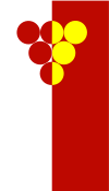 Flag of Kavadarci Municipality, North Macedonia.svg
