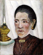 Henri Rousseau - Portrait of the Artist's Second Wife with a Lamp.jpg