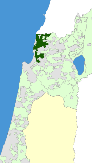 Israel Map - Mateh Asher Regional Council Zoomin.svg