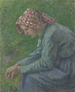 Pissarro - A Seated Peasant Woman, 1885.tif