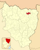 Расположение муниципалитета на карте провинции
