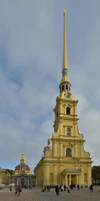 Saint Peter and Paul Cathedral in Saint Petersburg main facade.jpg