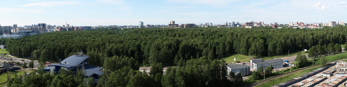 Вид на парк с юга