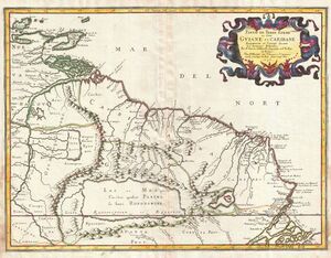1656 Sanson Map of Guiana, Venezuela, and El Dorado - Geographicus - Guiane-sanson-1656.jpg
