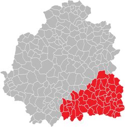 Ла-Шатр на карте