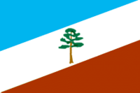 Flag of Sosensky (Kaluga oblast)(08.2002).png