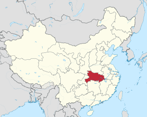 Хубэй на карте