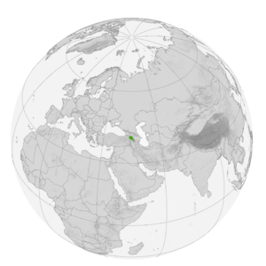 Армения на карте мира