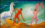 Петров-Водкин - Жаждущий воин (1915).jpg