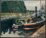 Camille Pissarro Barges at Pontoise The Metropolitan Museum of Art.jpg