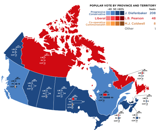 Canada 1958 Federal Election.svg