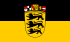Flag of Baden-Württemberg (state, greater arms).svg