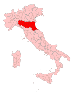 Italian Region EmiliaRomagna (non correct borders).svg