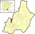 Расположение муниципалитета Лас-Трес-Вильяс на карте провинции