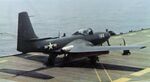 McDonnell FH-1 Phantom of VF-17A on USS Saipan (CVL-48) in May 1948.jpg