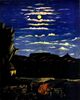 Niko Pirosmani. Mountain at Night. Oil on oilcloth.jpg
