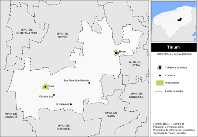 Tinum localidades.svg