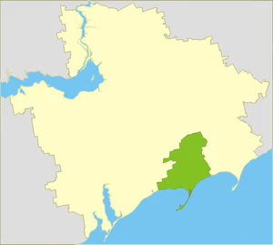 Приморский район на карте