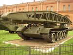 An MTU tracked bridge layer with bridge element in Military-historical Museum of Artillery, Engineer and Signal Corps in Saint-Petersburg, Russia.jpg