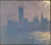 Claude Monet - Houses of Parliament, Sunlight Effect (Le Parlement, effet de soleil) - Google Art Project.jpg