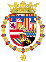Coat of Arms of the Prince of Asturias-Azur Label (1560-1578).svg