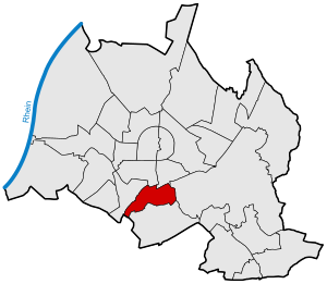 Locator map Weiherfeld-Dammerstock in Karlsruhe.svg