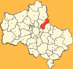 Лосино-Петровское благочиние на карте