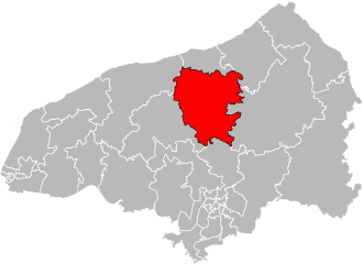 Кантон на карте департамента Приморская Сена