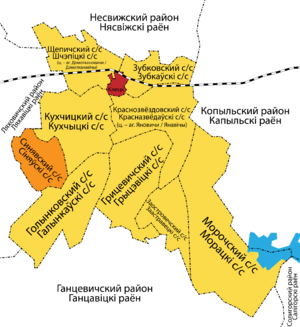 Синявский сельсовет на карте