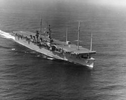 USS Wright (CC-2) underway on 25 September 1963 (NH 97622).jpg